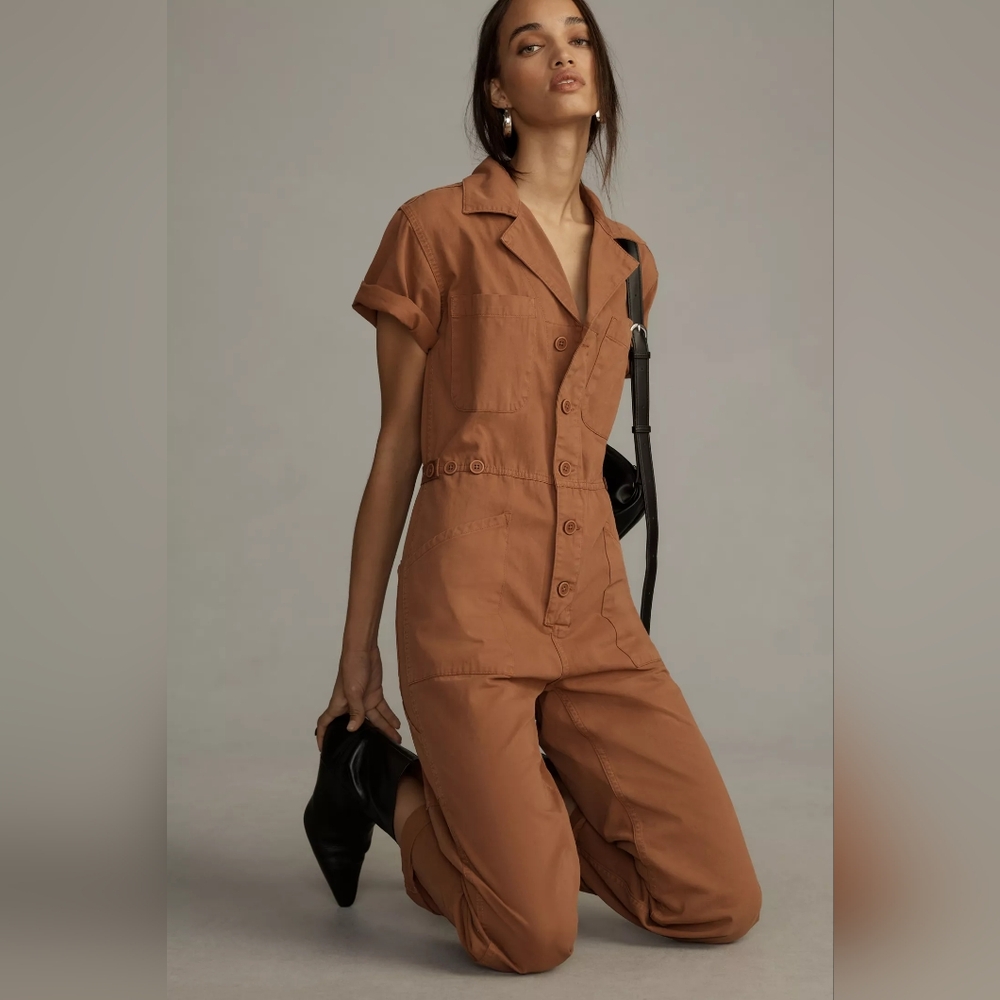 Pistola - Grover Short-Sleeve Cotton Field Jumpsuit - Picture 5 of 9